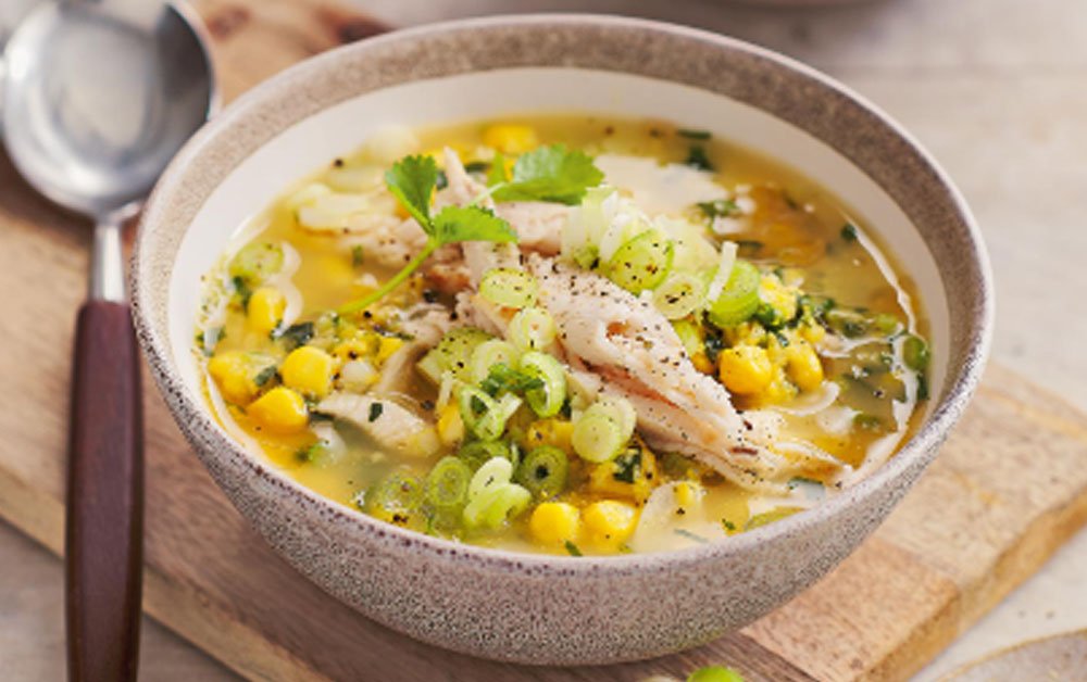 Chicken Burnt Garlic Soup